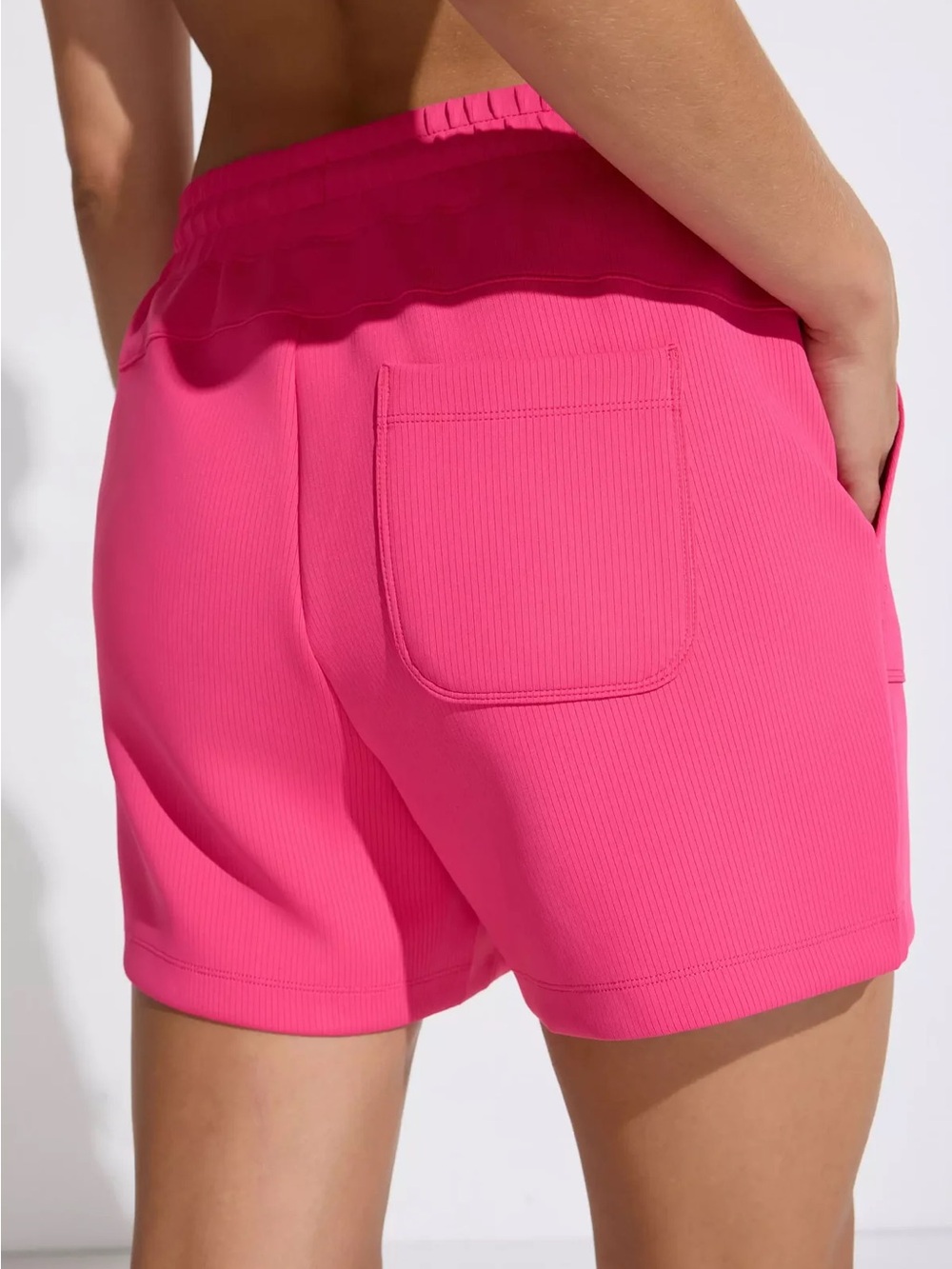 The Soft Stretch Ribbed 5" Short - Picture 3 of 6